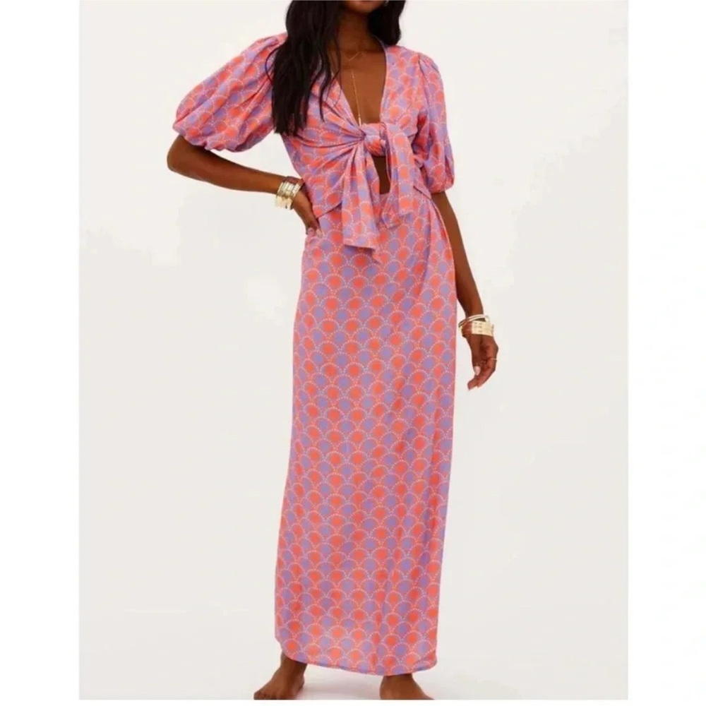 Beach Riot Vibrant Pink and Orange Maxi Dress revolve